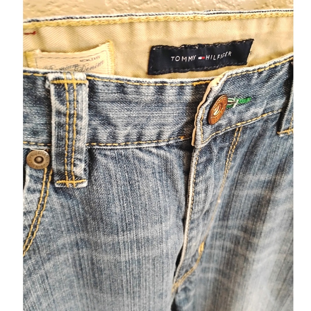 👖 VINTAGE TOMMY HILFIGER PREMIUM DENIM JEANS skater y2k grunge indie sleeze